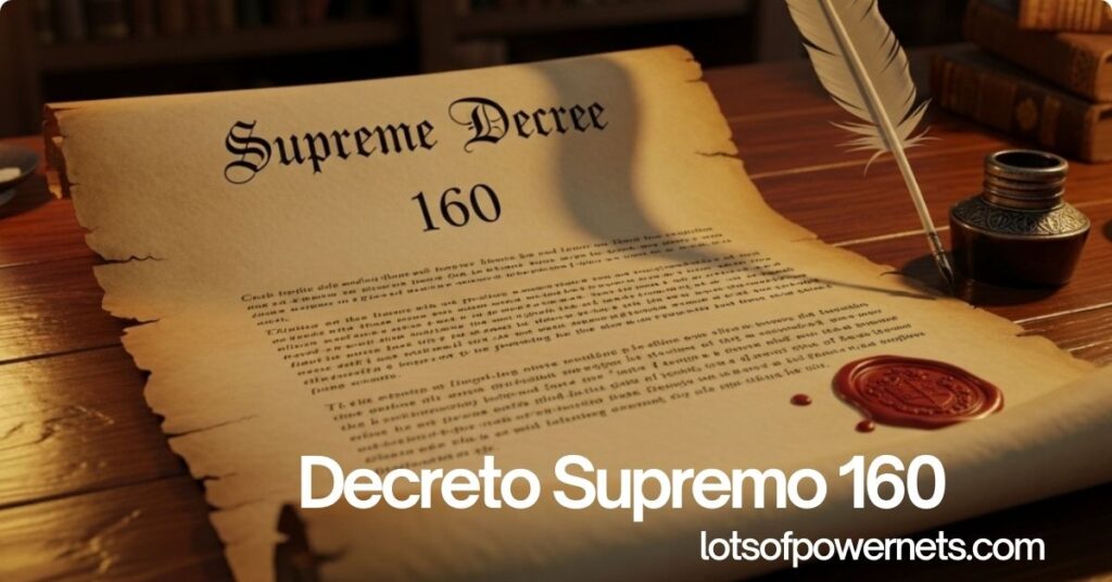 Decreto Supremo 160